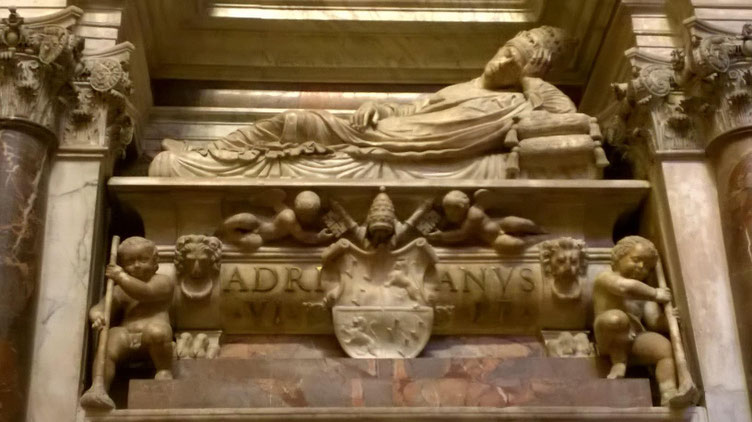 Tombeau d'Adrien VI. Source Guiseppe Larocca.2016