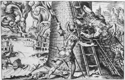 Le sac de Rome par Martin van Heemskerck (1555). (Source : Wikipedia)