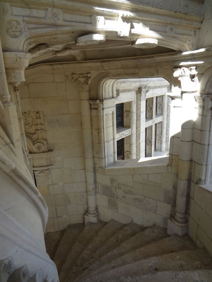 Escalier renaissance. Blois. Source Laure Trannoy. 2016