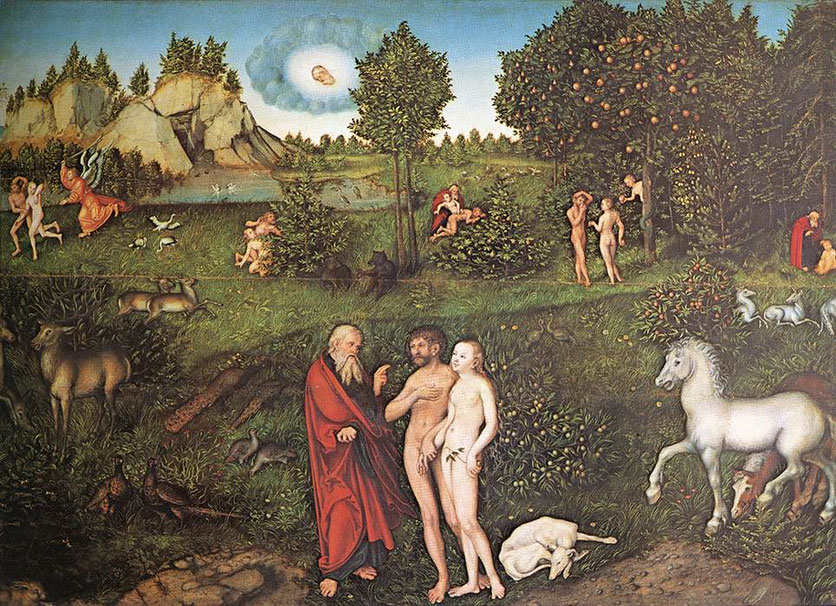 Adam et Eve par Lucas Cranach.Wikimedia.org