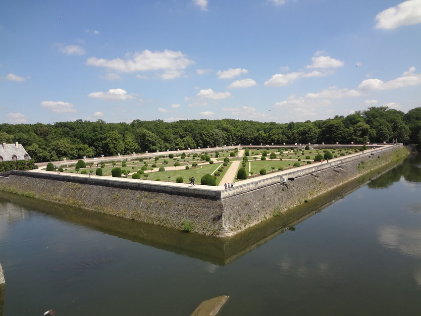Chennonceau. Jardin de Diane de Poitiers (Source Laure Trannoy).