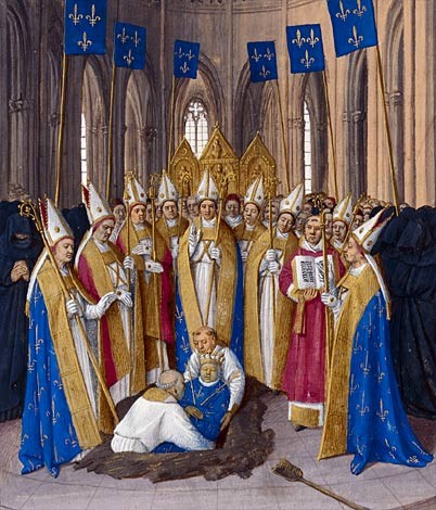 Enterrement de Philippe le Bel, par Jean Fouquet. (Source : http://bit.ly/1SoRump)