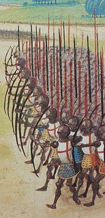 Miniature extraite de la Chronique d'Enguerrand de Monstrelet.Wikipedia